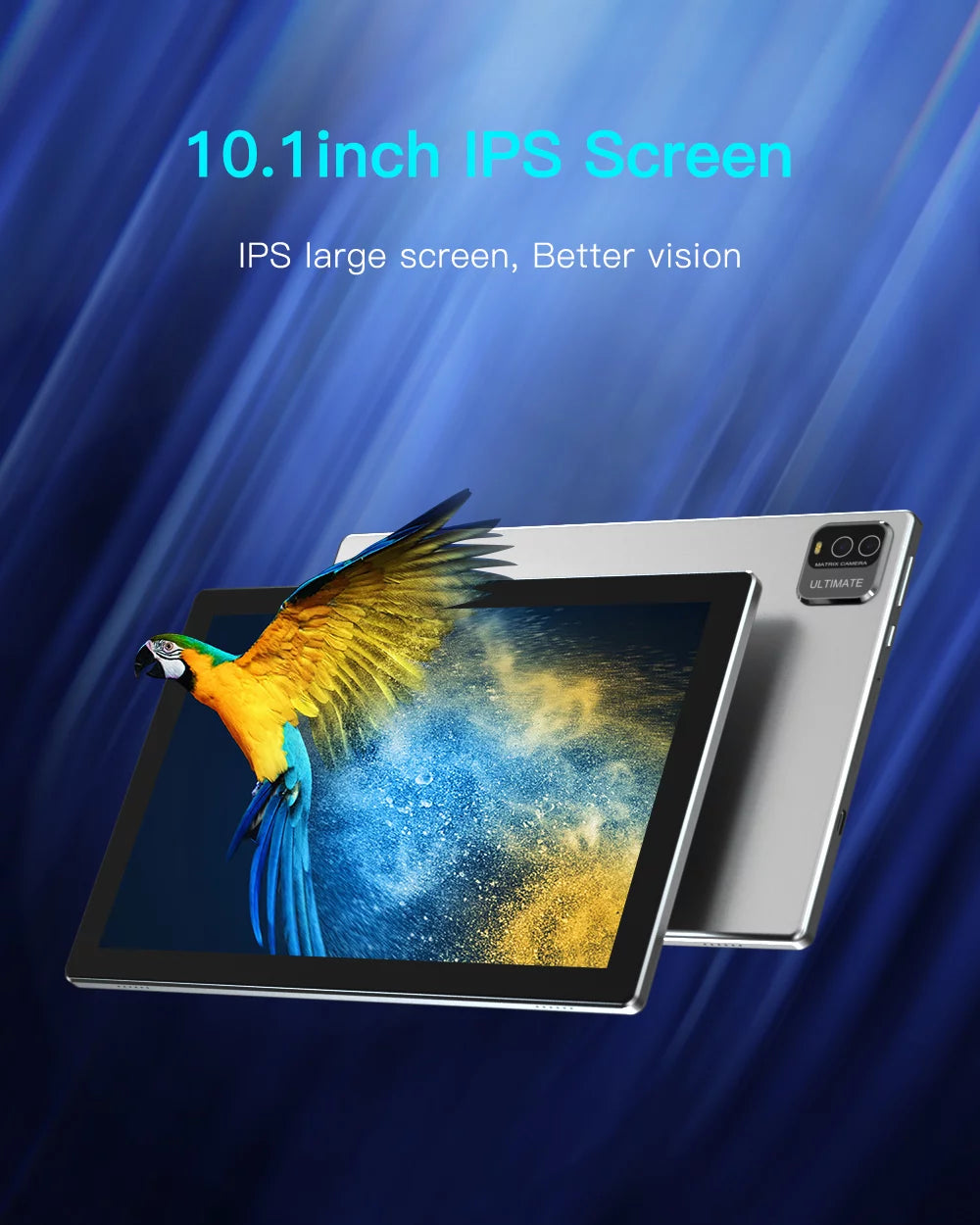 Tablet 10 Inch Tablets Android 12 Tablet PC 2GB+32GB 6000Mah Battery Quad Core HD Touch Screen Tablets Computer, 8MP Dual Camera, Wifi BT Google Play.