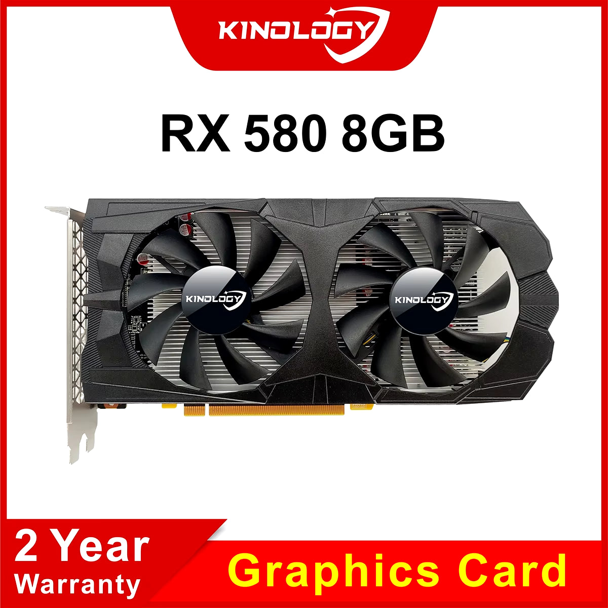 AMD RX 580 8GB 2048SP Gaming Graphics Cards GDDR5 GPU Video Card 256Bit Three Ports or HDMI Computer VGA RX580