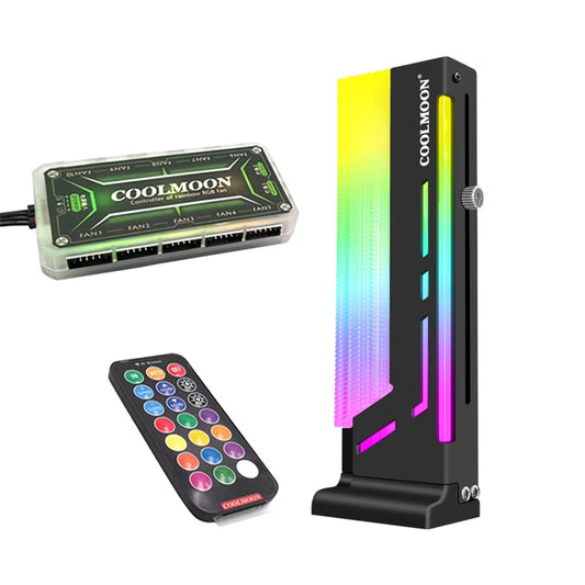 CM-GH2 Vertical GPU Support Colorful 5V A-RGB Lighting Bracket 3PIN 4PIN Computer Graphics Video Card Stand GPU Holder