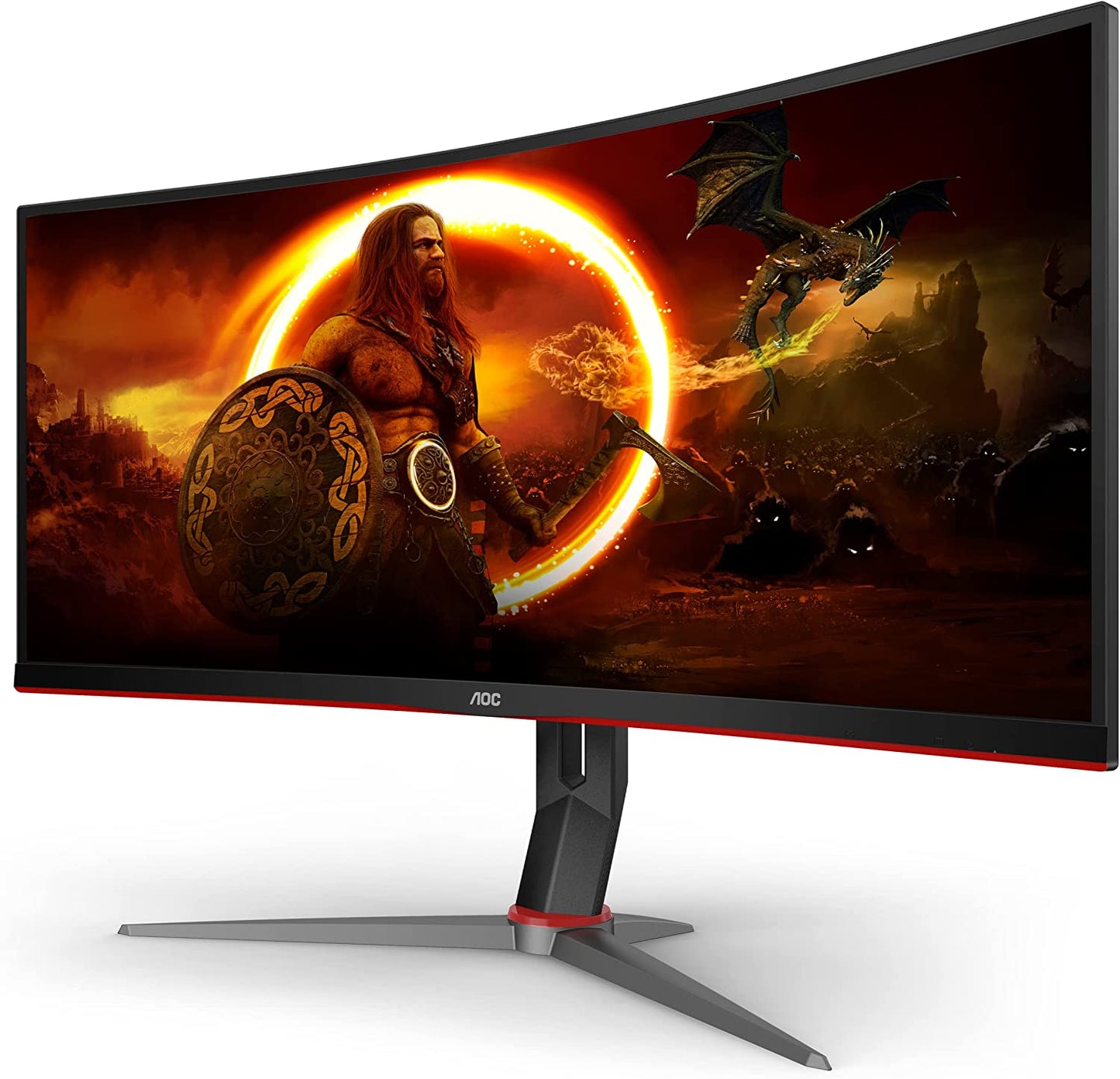 34" AOC CU34G2X Curved Frameless Ultrawide QHD 3440X1440 - 1Ms 144Hz