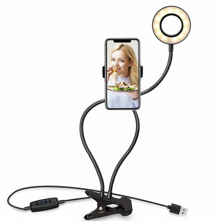 Adjustable LED Selfie Ring Light Stand With All Accessories