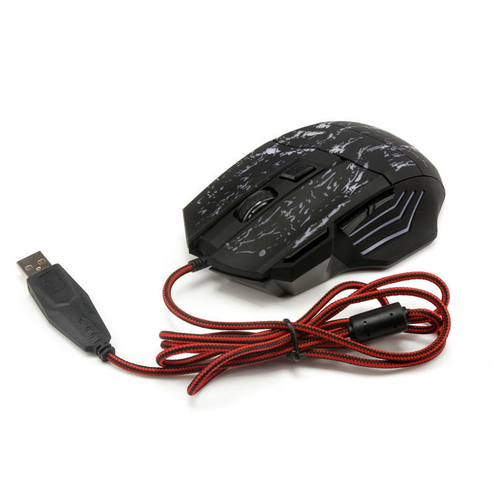 Optical RGB Gaming Mouse Turned Off with Wire