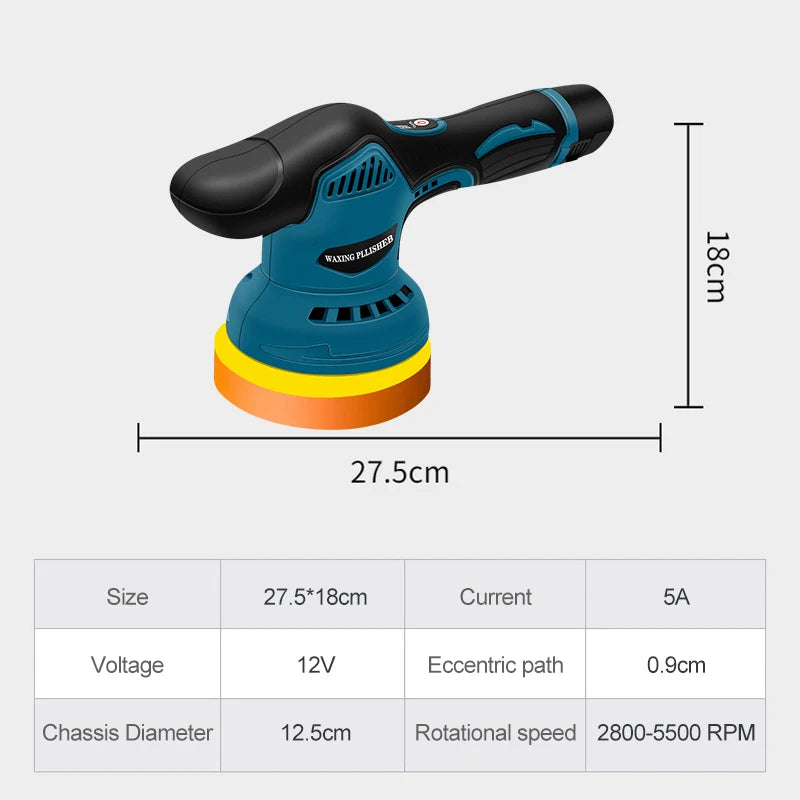 12V Wireless Car Polisher 2800-5500Rpm