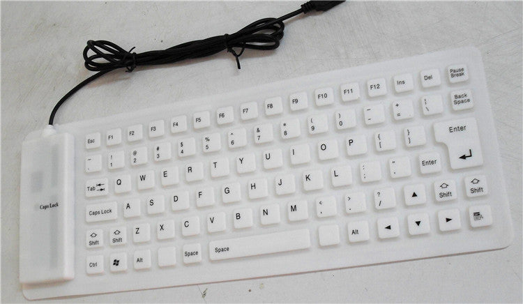 White Silicone Keyboard
