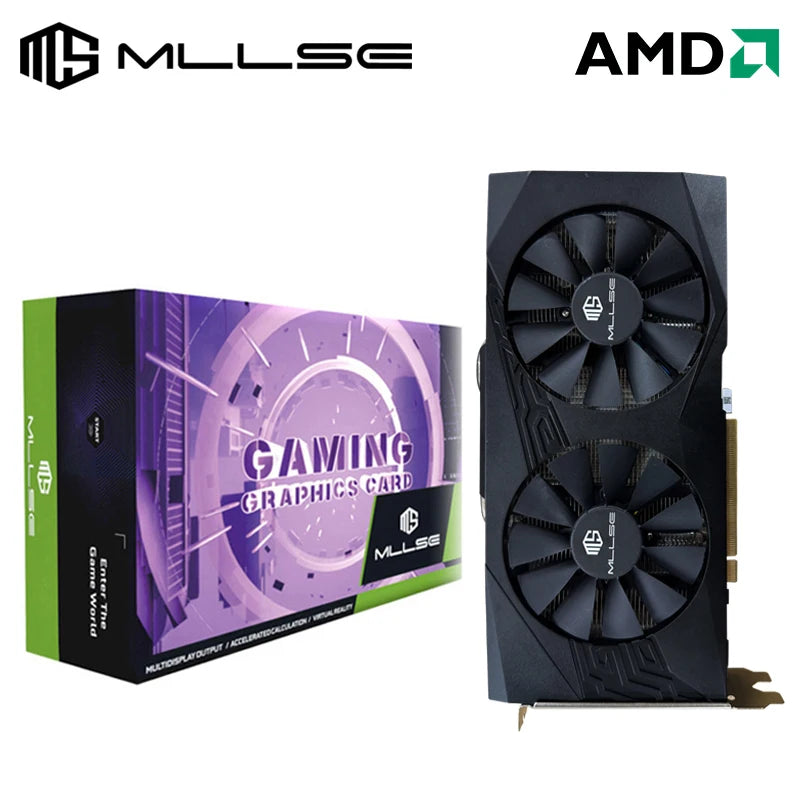 AMD Radeon RX 580 8GB Gaming Graphics Card GDDR5 256-Bit PCI Express 3.0 ×16 8Pin 14 NM GPU Desktops Placa De Video Card