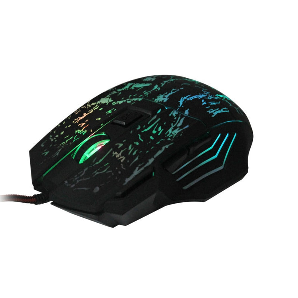 Optical RGB Gaming Mouse at Left Angle