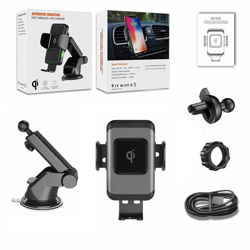HAL-C02 10W Fast Wireless Car Charger With All Attachments