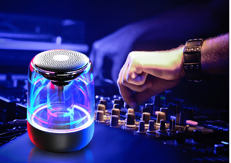 Portable Bluetooth Speakers With Variable Color LED Light