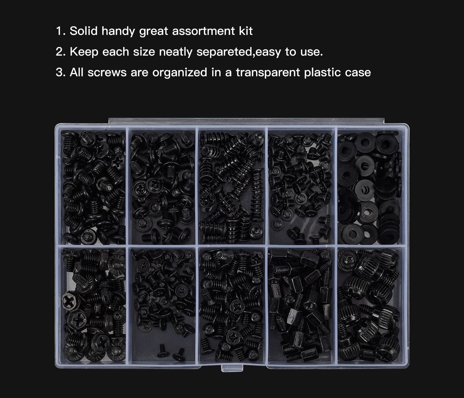 400PCS Motherboard Standoffs Computer Screws Assortment Kit for Motherboard PC F