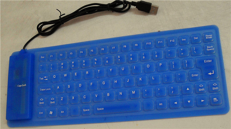 Blue Silicone Keyboard