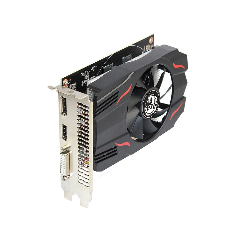 Full New AMD GPU Radeon RX 550 4G GPU GDDR5 14Nm Computer PC Gaming Video Hdmi-Compatible DP DVI 128Bit Graphics Card