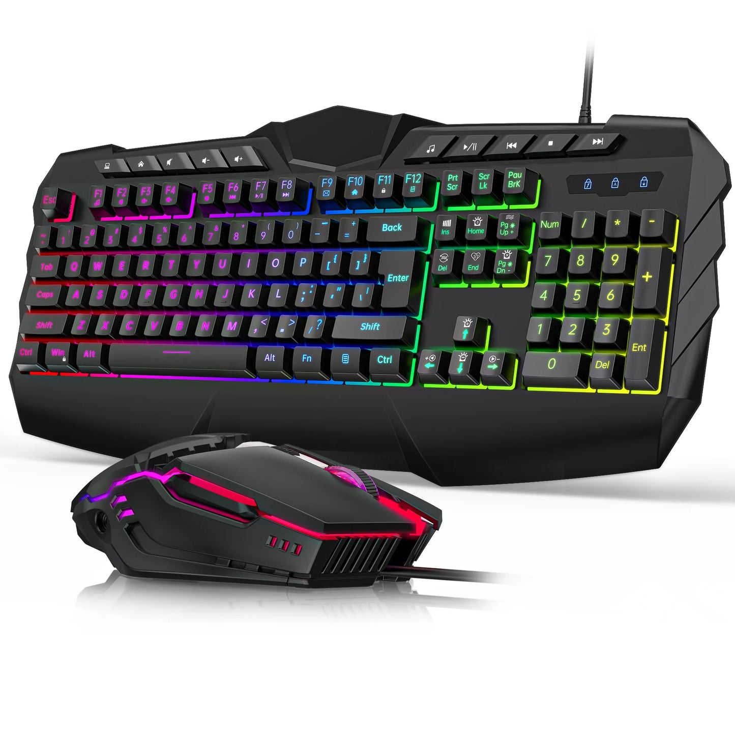 LED Gaming Keyboard and Mouse Combo