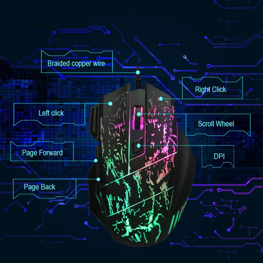 Optical RGB Gaming Mouse Schematics