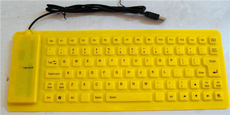 Yellow Silicone Keyboard