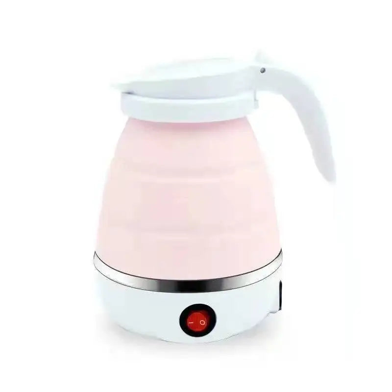  Mini Folding Kettle Portable Water Heater 600W Silicone Compression Electric Kettle Home Kettle Easy to Travel With