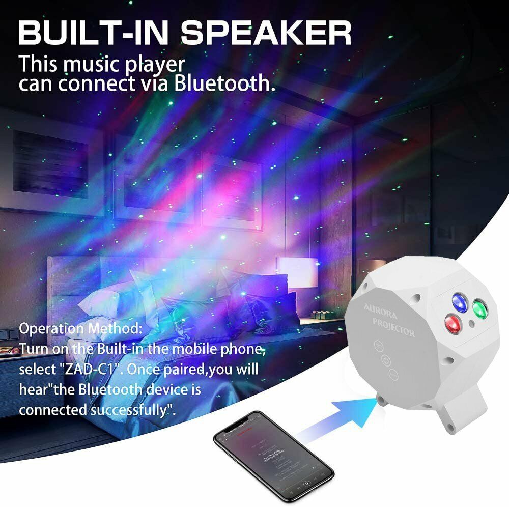 Aurora Galaxy Showing Bluetooth Speaker Functionality