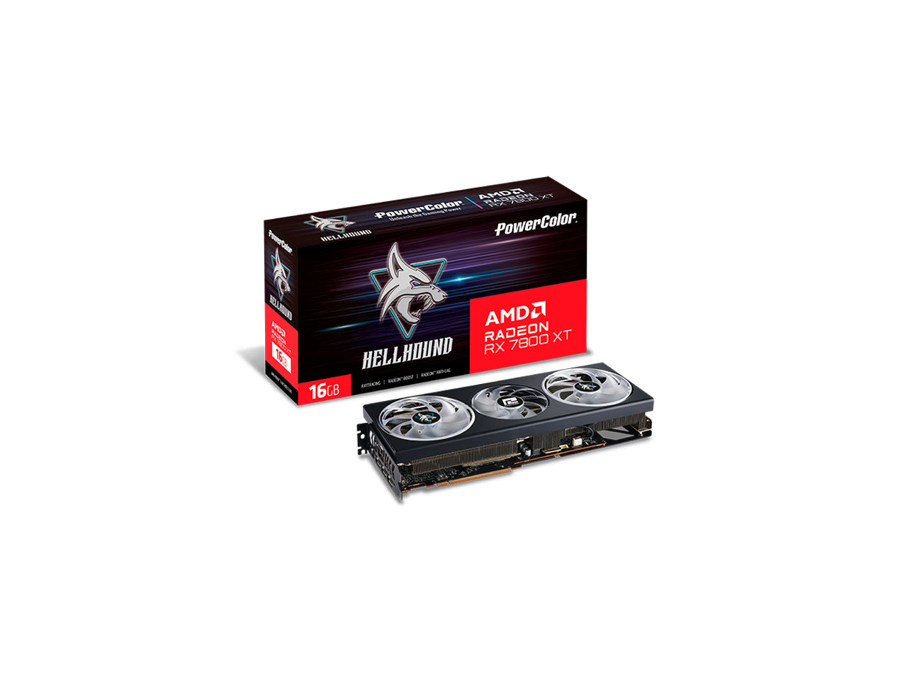 Powercolor Hellhound Radeon RX 7800 XT 16GB GDDR6 Pcie 4.0 Graphics Card GPU