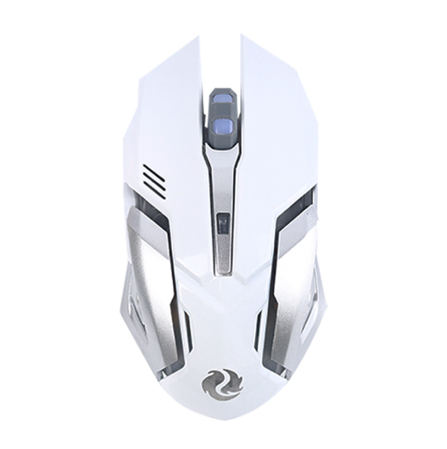 White and Gray TGW T1 Gaming Mouse Top View
