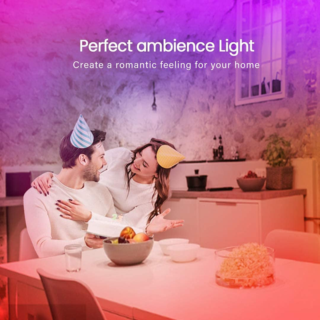 Professional title: "50 FT Bluetooth LED Strip Lights with Music Sync and Remote Control"