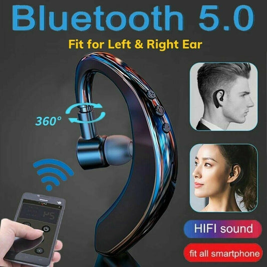 Bluetooth 5.0 Noise Cancelling Wrap Around Earpiece