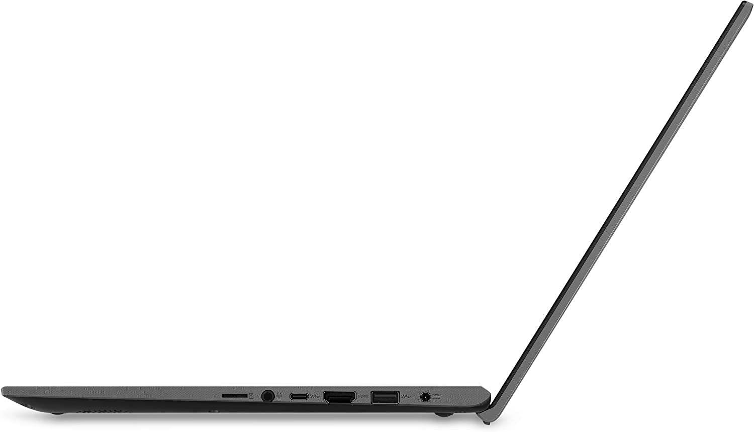 ASUS Vivobook 15 Thin and Light Laptop, 15.6” FHD Display, Intel I3-1005G1 CPU, 8GB RAM, 128GB SSD, Backlit Keyboard, Fingerprint, Windows 10 Home in S Mode, Slate Gray, F512JA-AS34