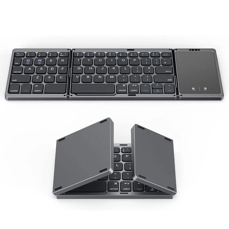 Foldable Bluetooth Keyboard with Touchpad