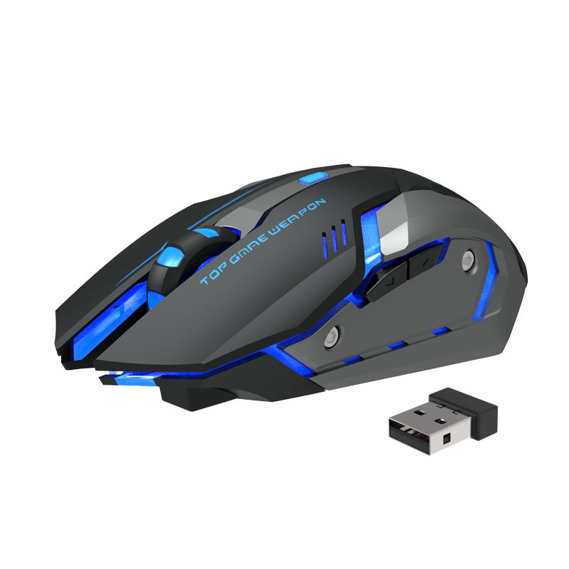 Black and Gray TGW T1 Gaming Mouse Side View