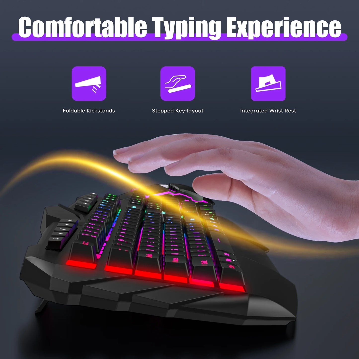 LED Gaming Keyboard and Mouse Combo