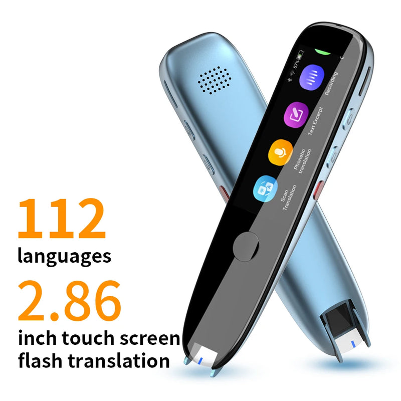 Scan Reader Pen X2/X3 Translatorand Reading Pen for Dyslexia Autism Smart Voice Scan Translator Pen 112 Languages Translation