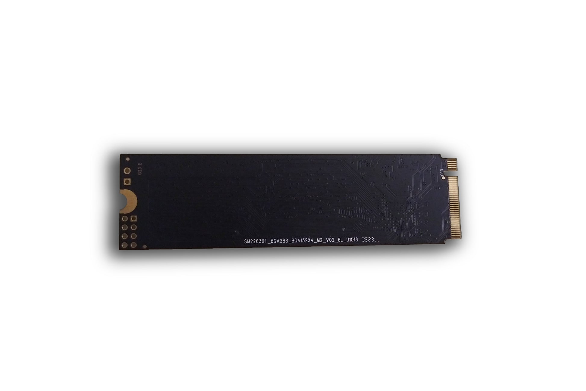 Back view of the 1TB M.2 NVME SSD