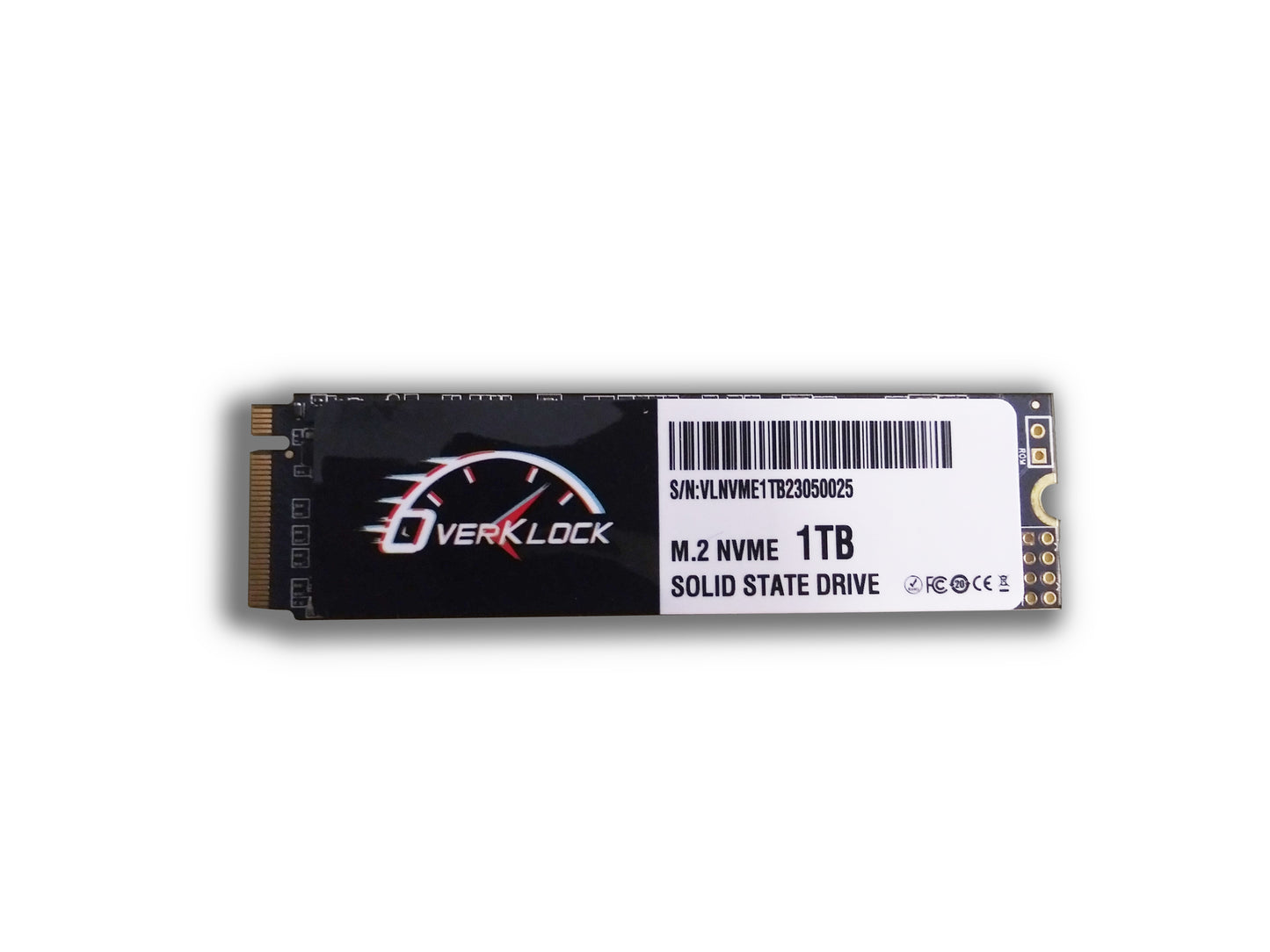 Front view of the 1TB M.2 NVME SSD