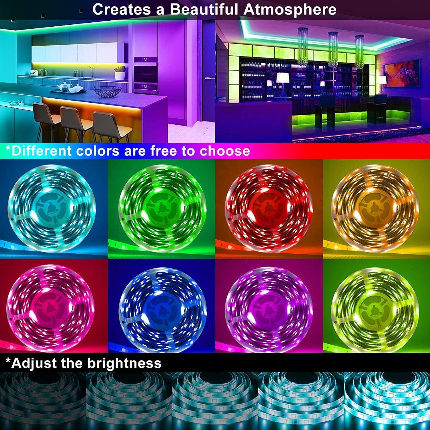 All Colors Of RGB Strip Lights